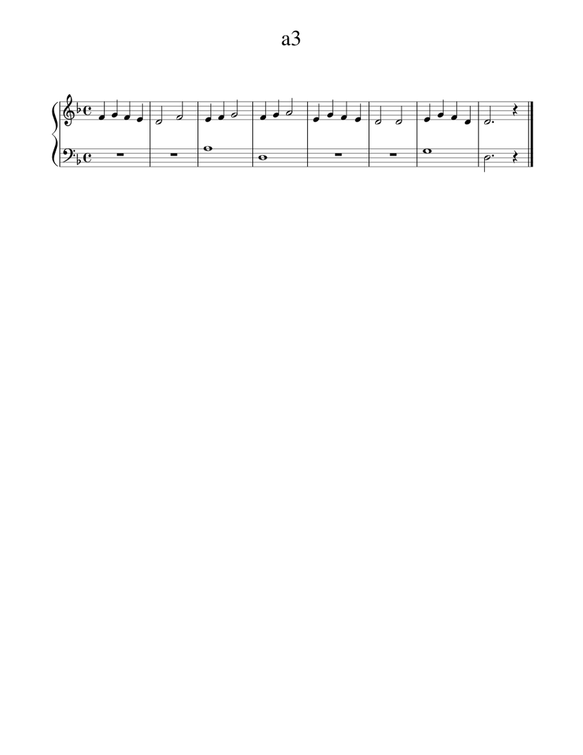 a3 Sheet music for Piano (Solo) | Musescore.com