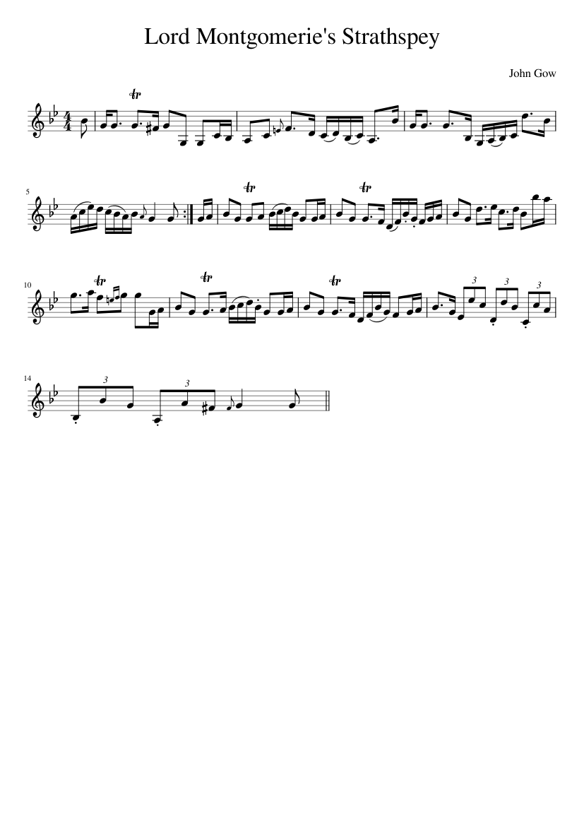 Lord Montgomerie's Strathspey