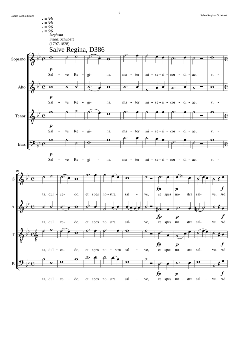 Salve Regina D. 386 (one of several settings)