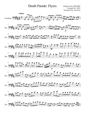 Free death parade - flyers by Misc Cartoons sheet music | Download PDF or  print on Musescore.com