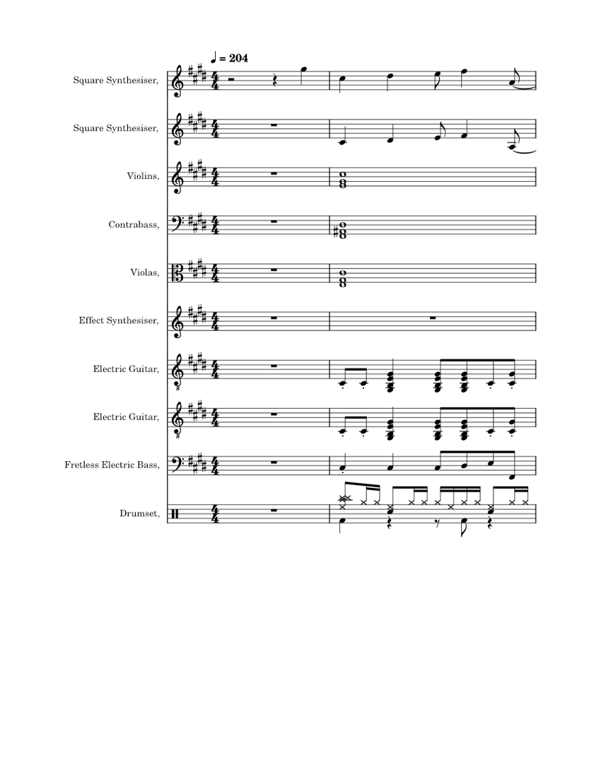 Kick Back Score KICK BACK – Kenshi Yonezu (米津 玄師) kick back Sheet music for Contrabass ...
