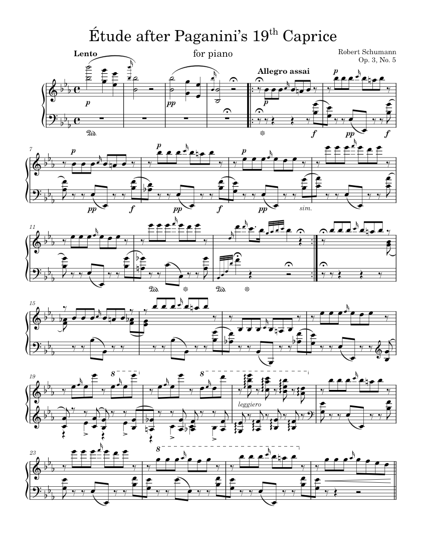 Etudes after Paganini Caprices Op.3