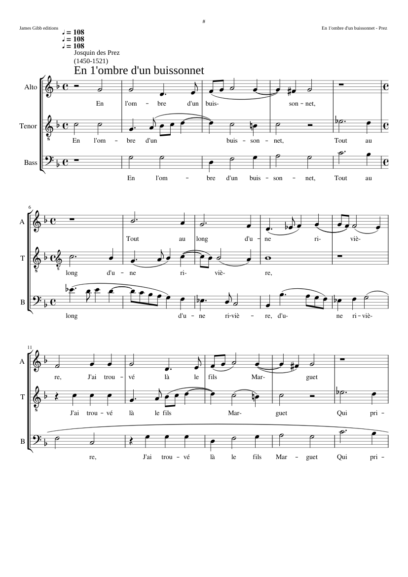 En l'ombre d'un buissonnet