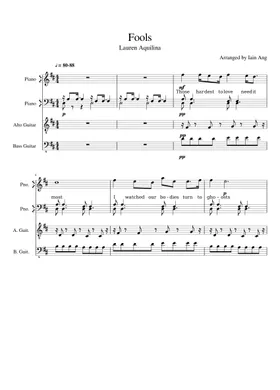 Free Lauren Aquilina sheet music | Download PDF or print on Musescore.com