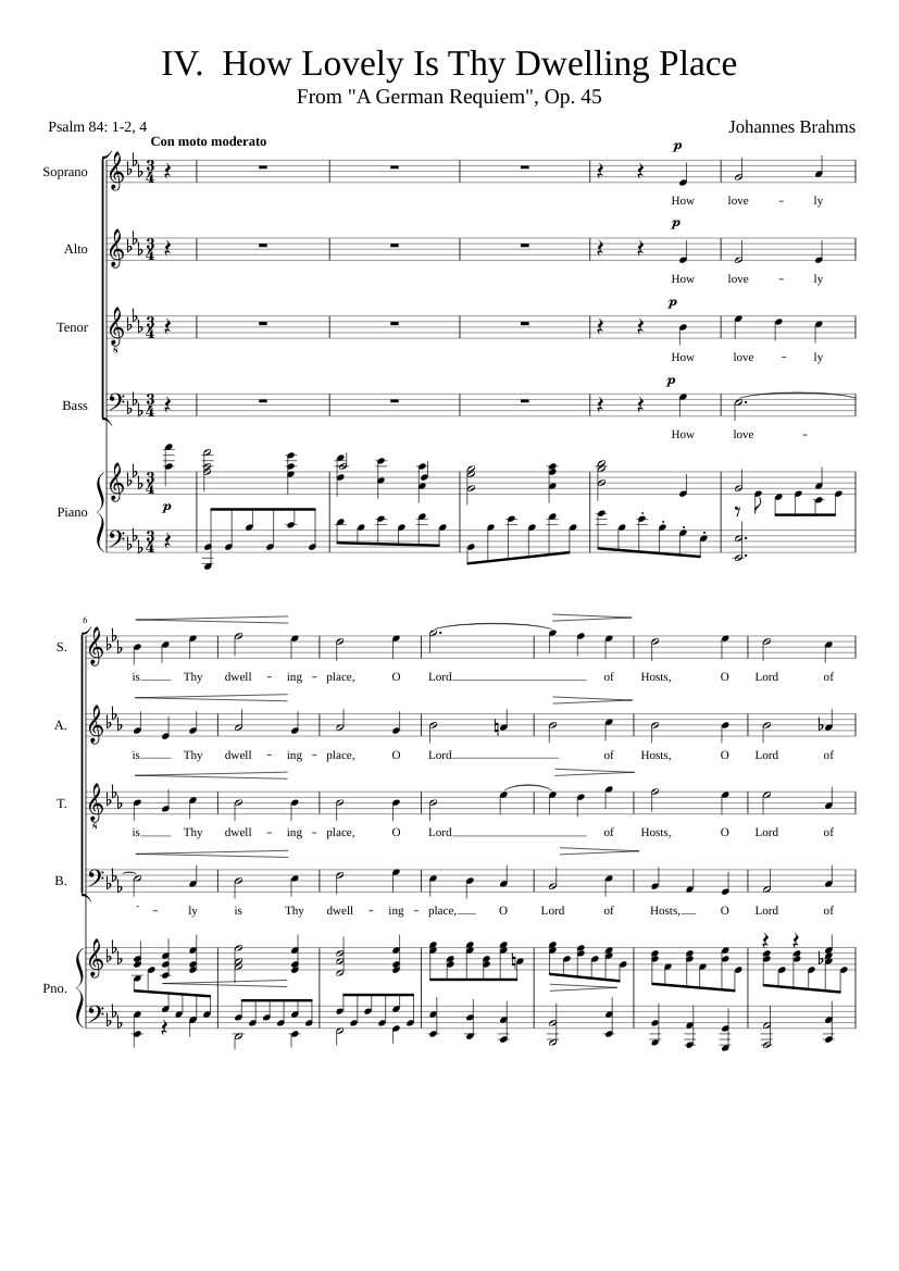 Ein deutsches Requiem Op.45