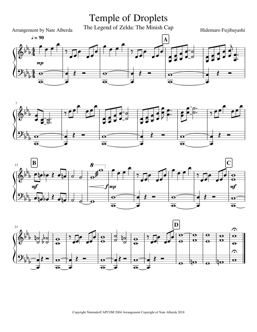 Temple of Droplets Sheet music for Piano (Solo) | Musescore.com
