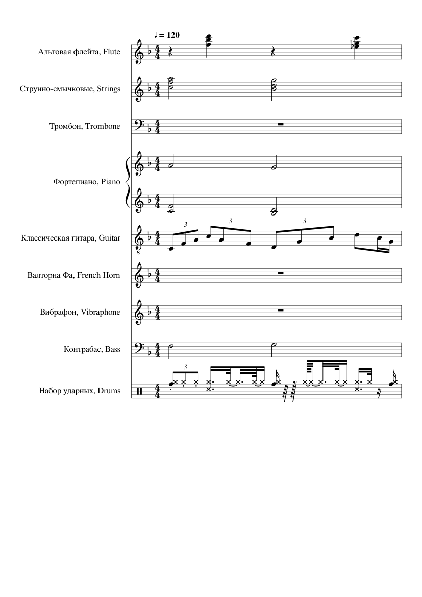 What a wonderful world (Frank Sinatra) Sheet music for Piano, Trombone