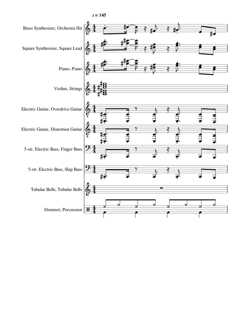 Power Of Neo Sheet Music For Piano Drum Group Strings Group Guitar More Instruments Mixed Ensemble Musescore Com