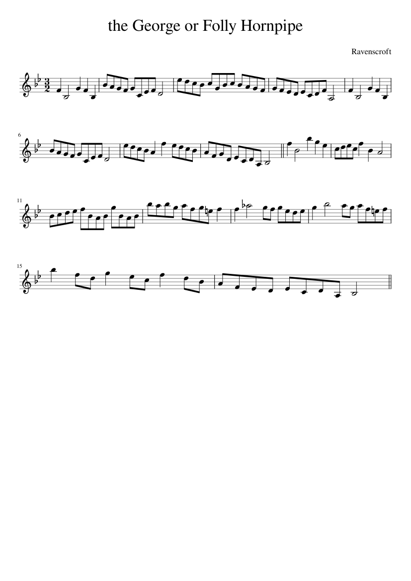 the George or Folly Hornpipe