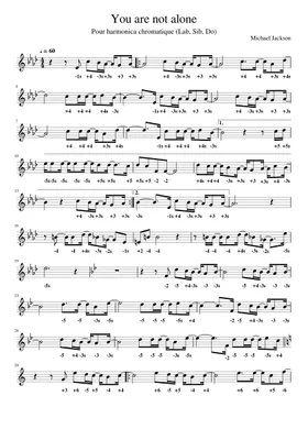 Free You Are Not Alone by Michael Jackson sheet music | Download PDF or  print on Musescore.com