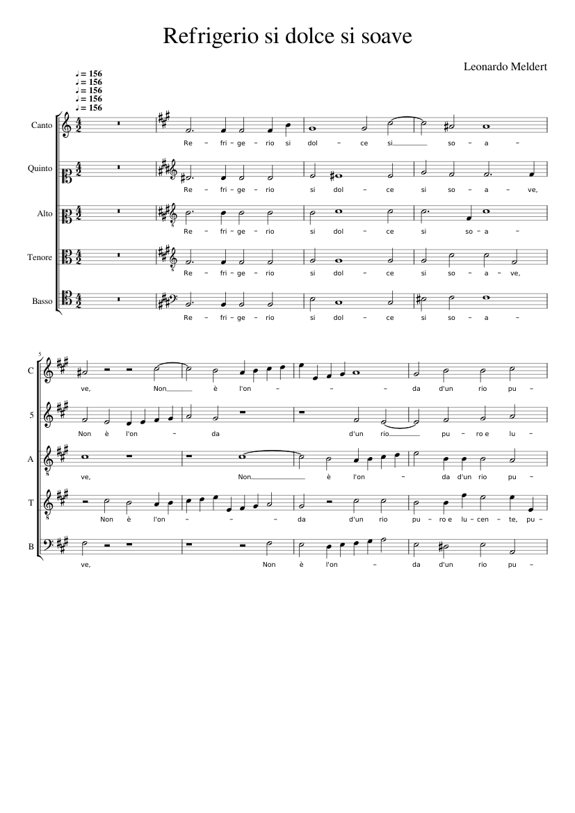 Refrigerio si dolce si soave