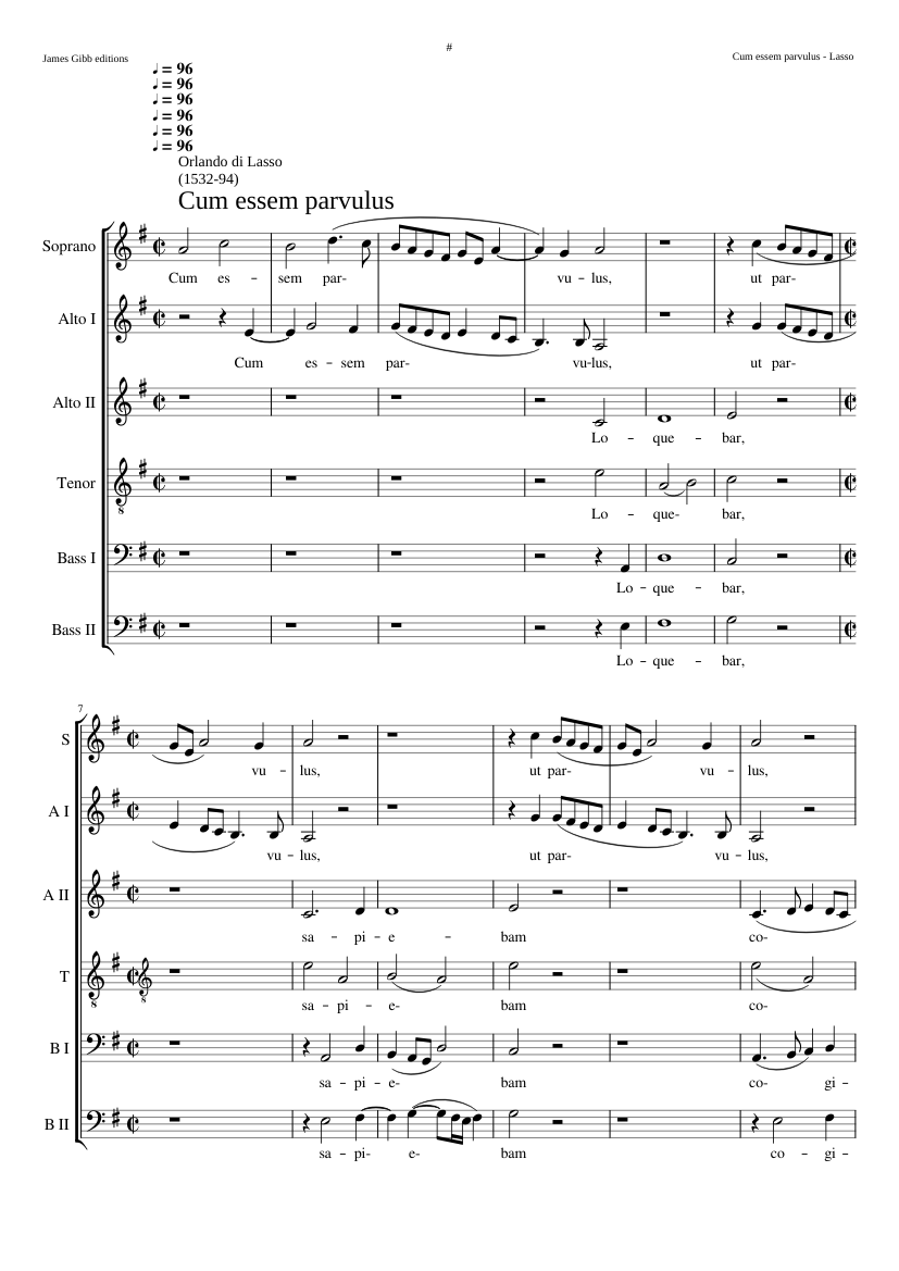 Cum essem parvulus (secunda pars Nunc cognosco)