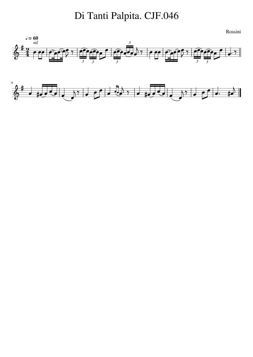 DI TANTI PALPITA. CJF.046