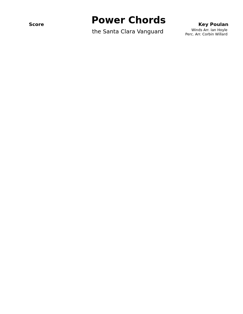 SCV Power Chords (Marching Band + Drumline) Sheet music for Trombone