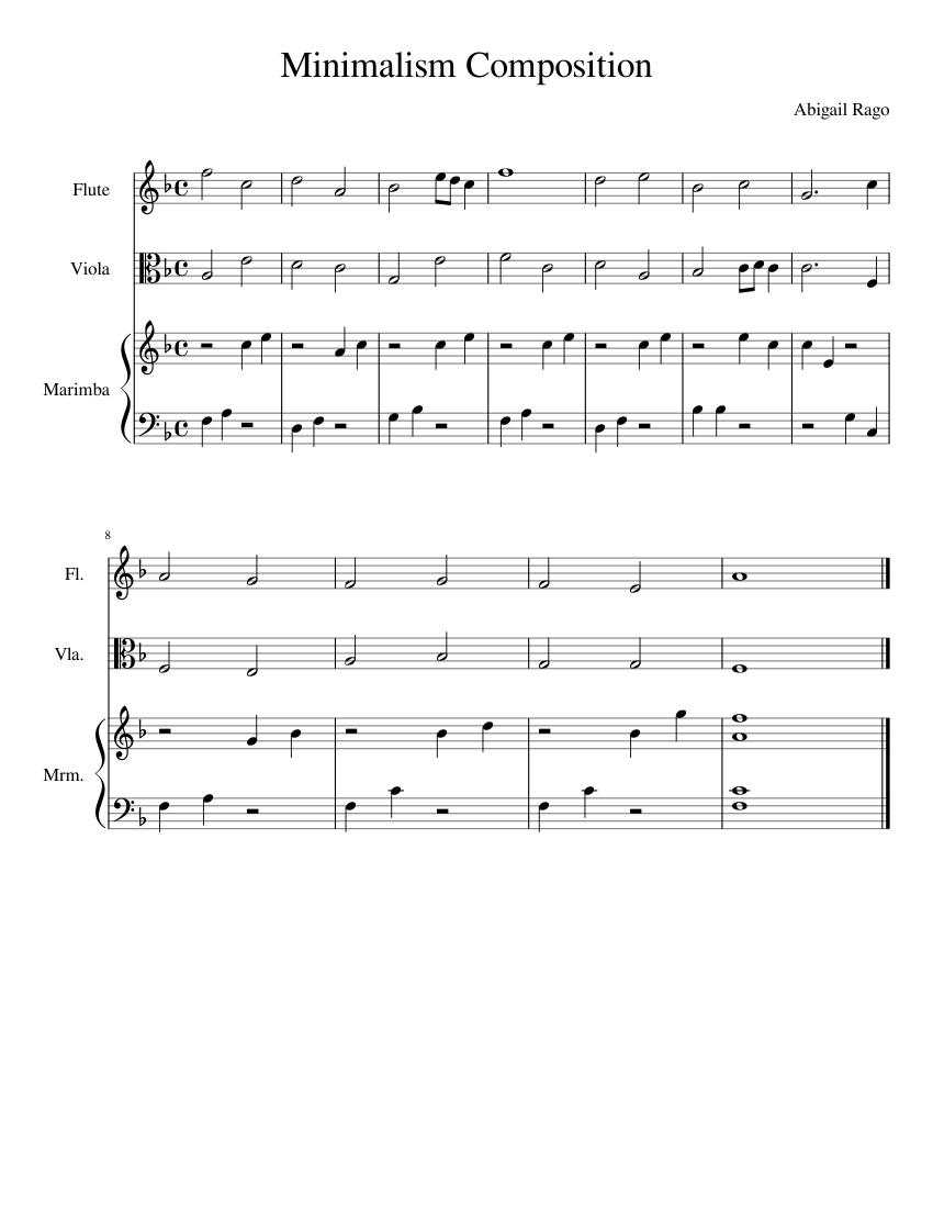 Music History Minimalism Composition