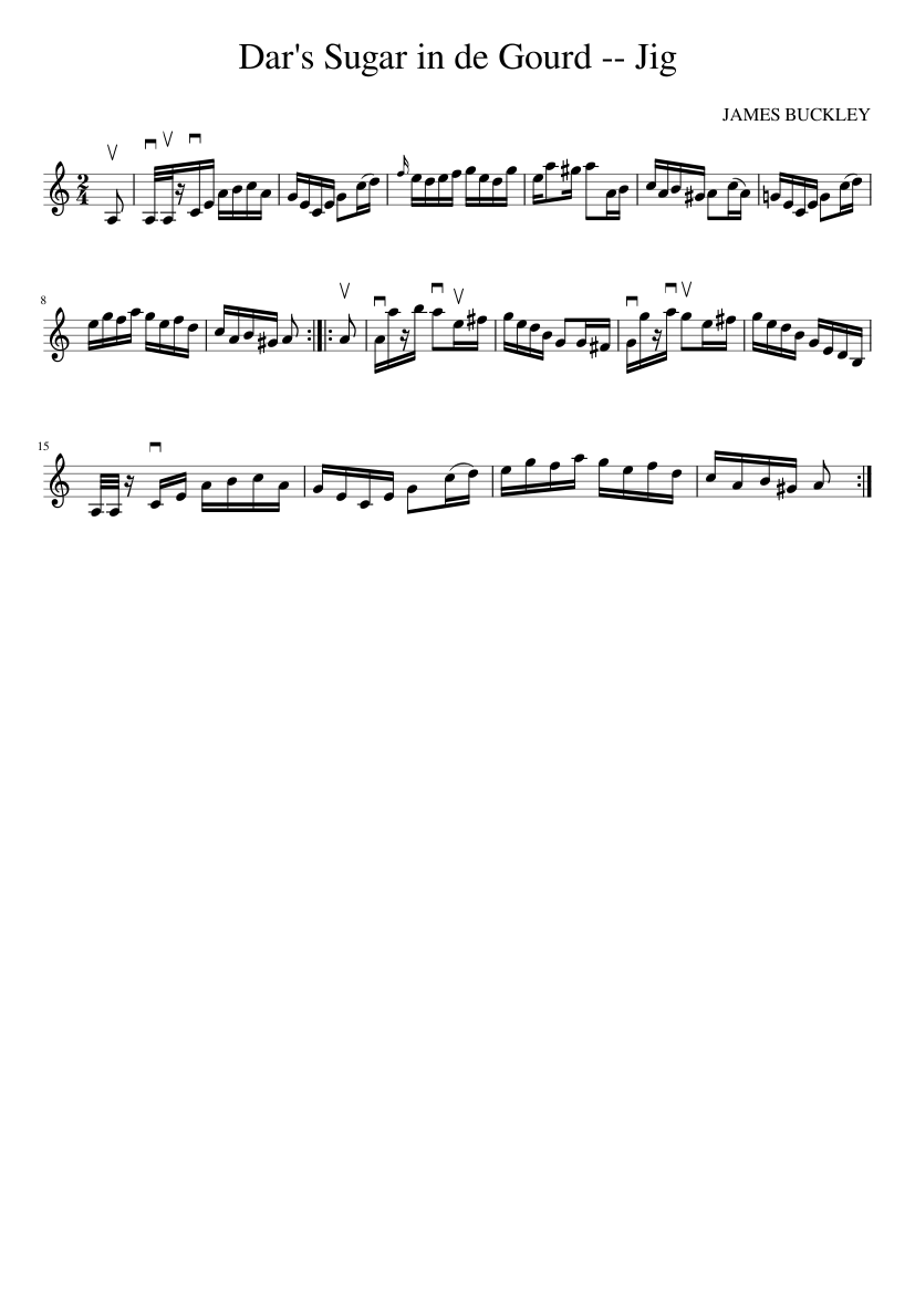 Dar's Sugar in de Gourd -- Jig