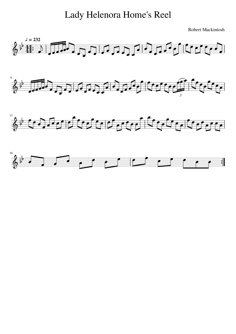 Lady Helenora Home's Reel