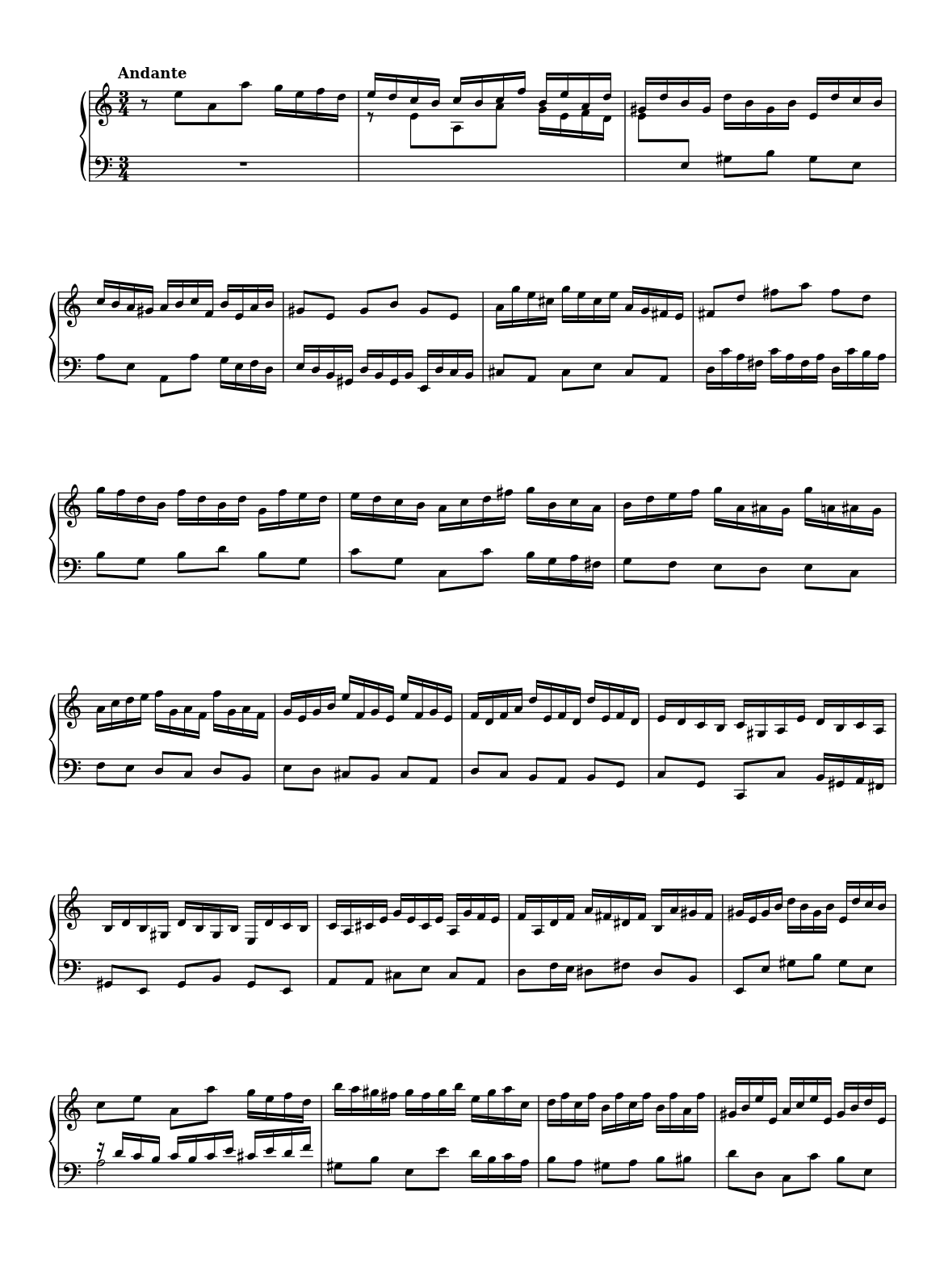 English Suite No.2 in A minor BWV 807