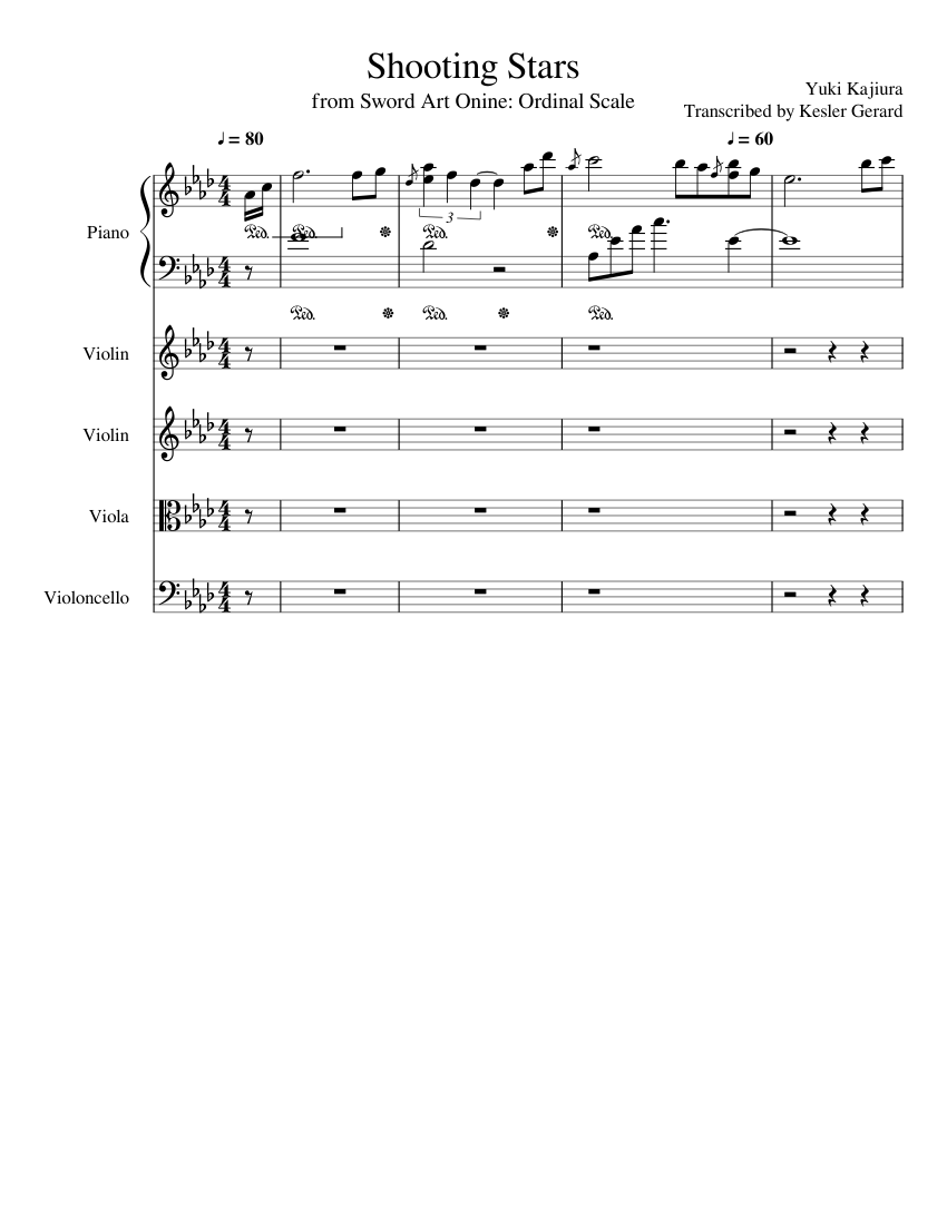 Shooting Stars Sheet Music For Piano Violin Cello Viola Piano Quintet Musescore Com We have an official shooting stars tab made by ug professional guitarists.check out the tab ». shooting stars sheet music for piano