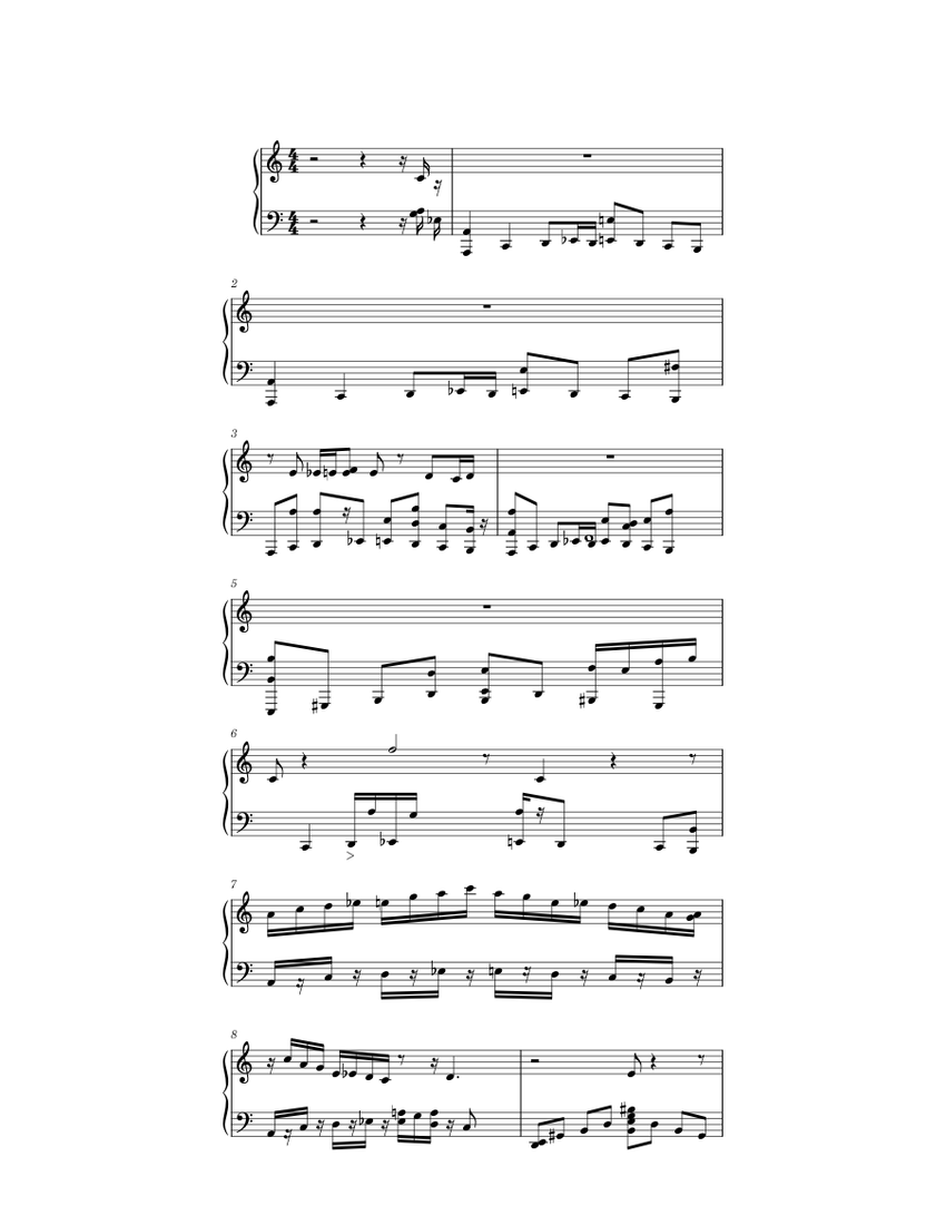 Daniel Thrasher Für Elise Sheet music for Piano (Solo) | Musescore.com