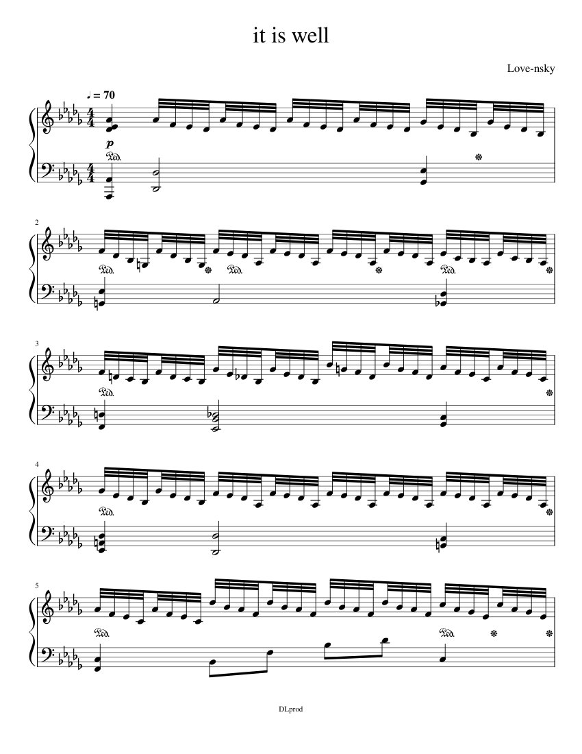 it is well Sheet music for Piano (Solo) | Musescore.com