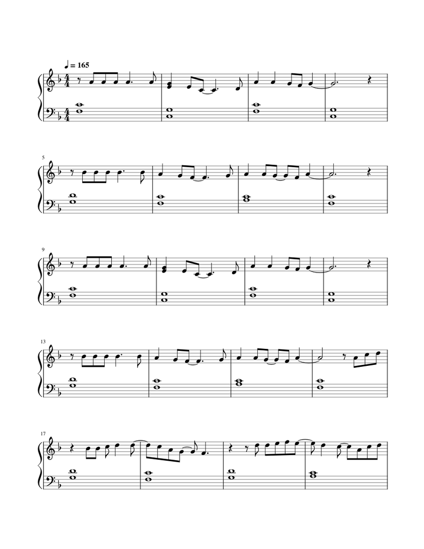 Pokemon Theme (Easy) Sheet music for Piano (Solo) | Musescore.com