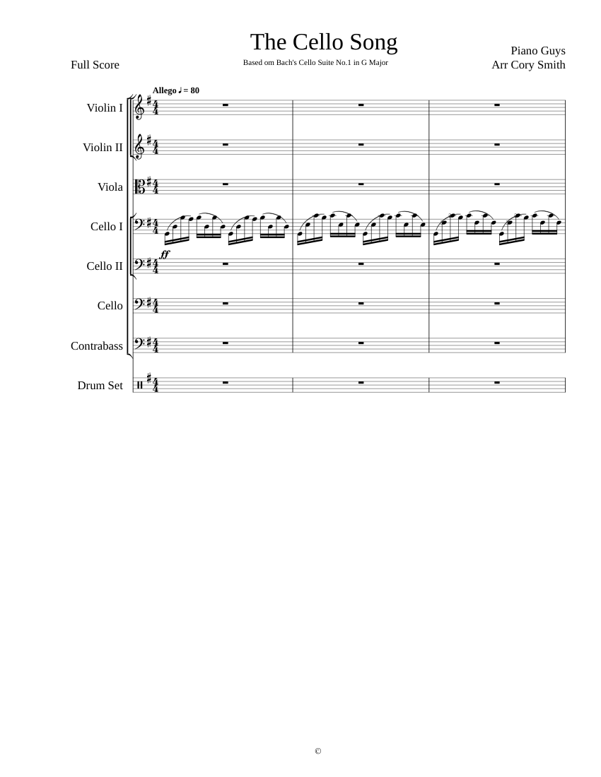 The cello song Sheet music for Viola