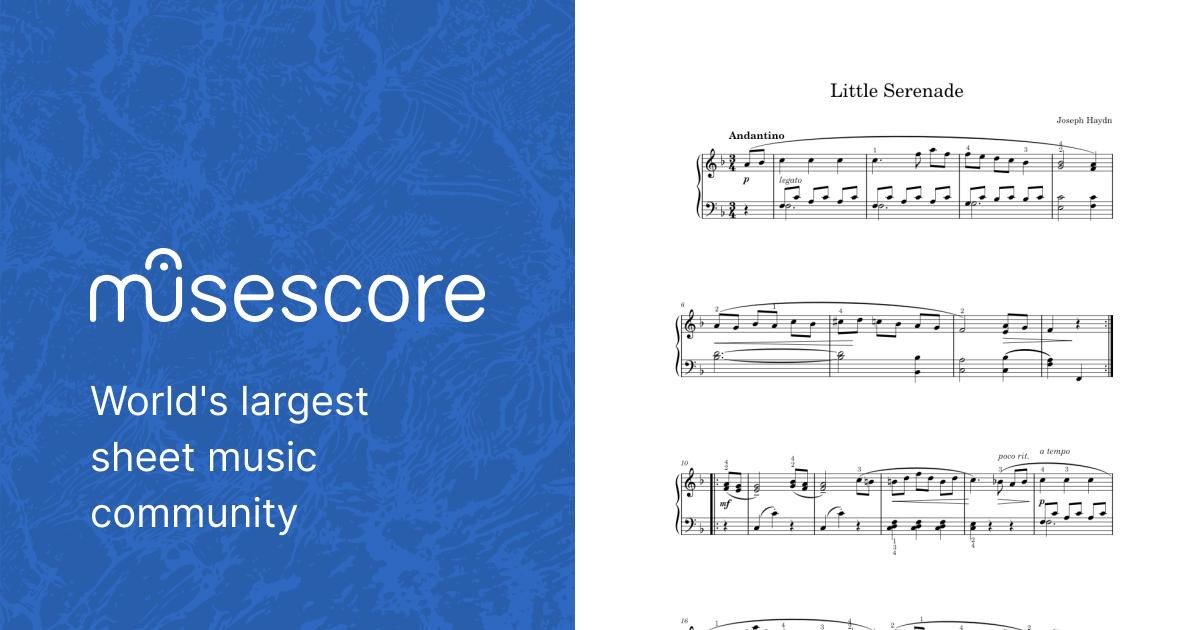 Little Serenade – Joseph Haydn Sheet music for Piano (Solo) | Musescore.com