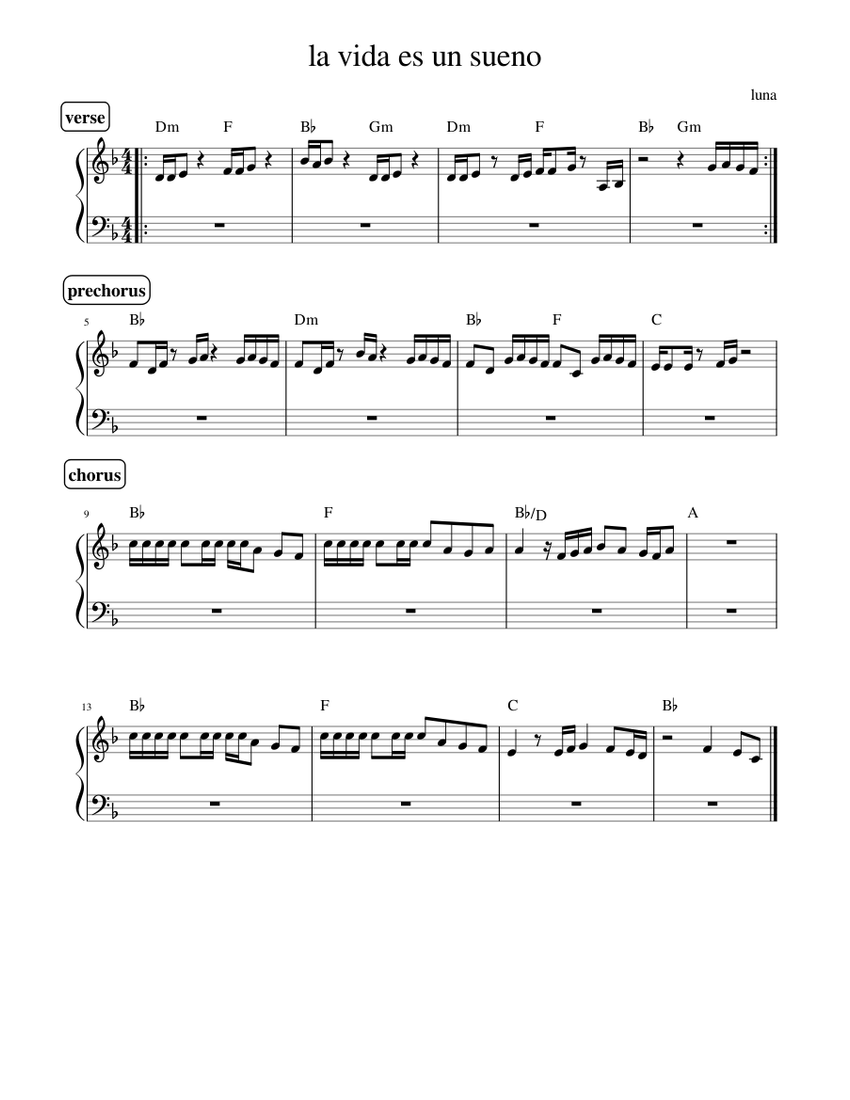 La vida es un sueno – Soy Luna - piano tutorial