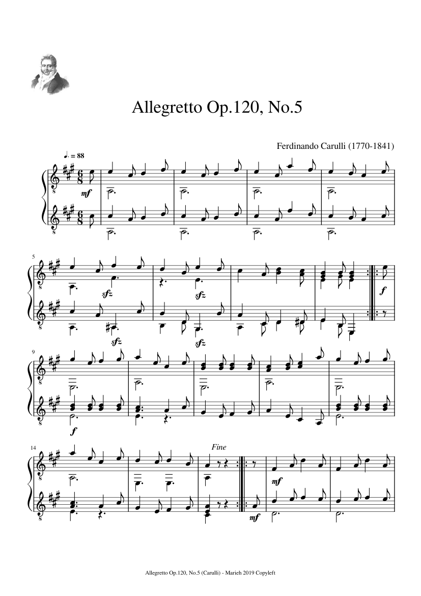 18 Morceaux Faciles et Progressifs Op.120