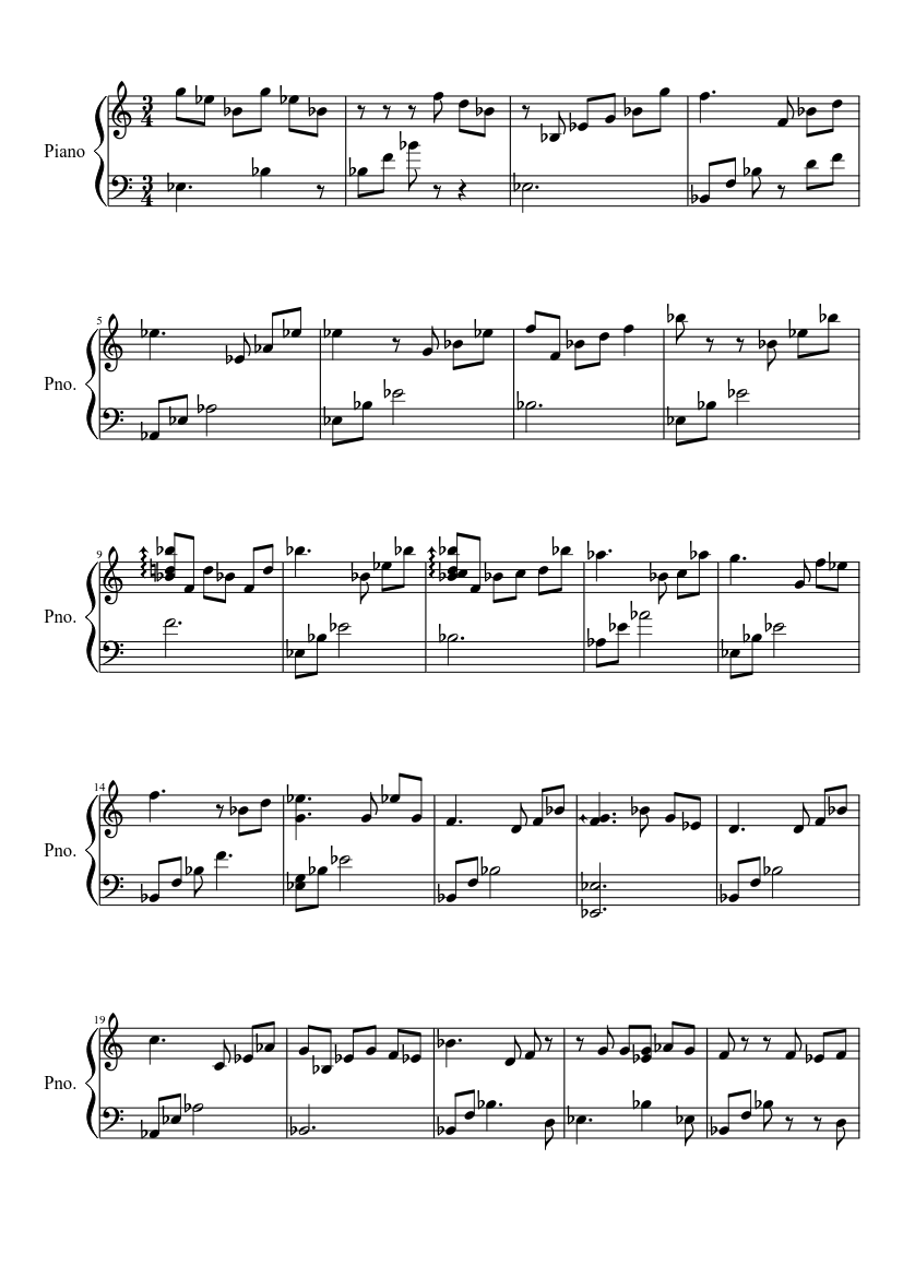 Je vole - Louane Sheet music for Piano (Solo) | Musescore.com