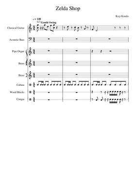 Free the legend of zelda ocarina of time shop theme by Koji Kondo sheet  music | Download PDF or print on Musescore.com