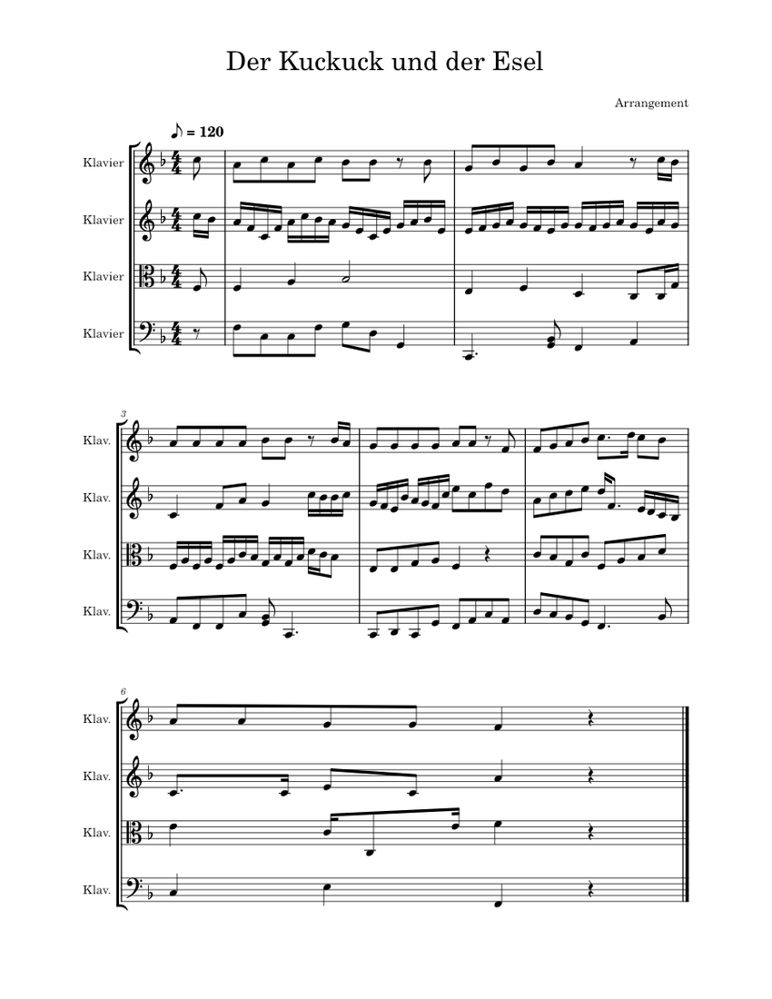 der-kuckuck-und-der-esel-piano-quartet-sheet-music-for-piano-piano