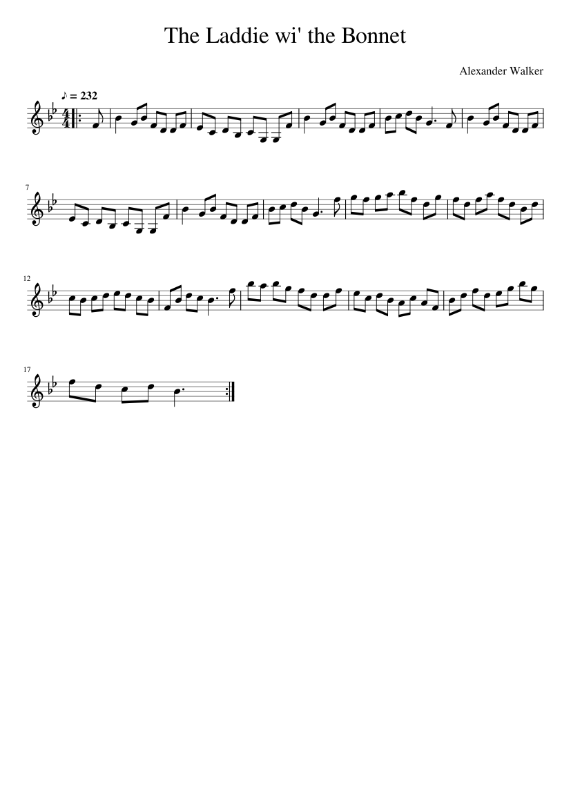 The Laddie wi' the Bonnet