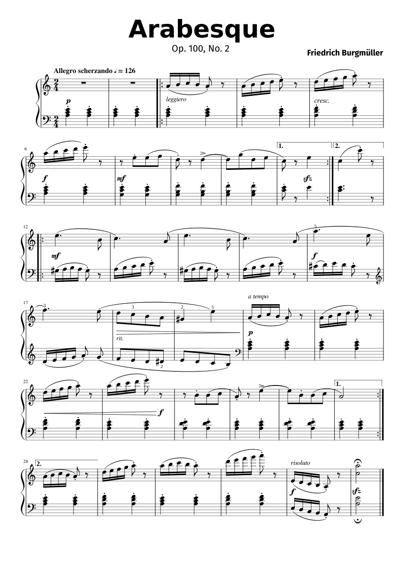 25 Études faciles et progressives Op.100