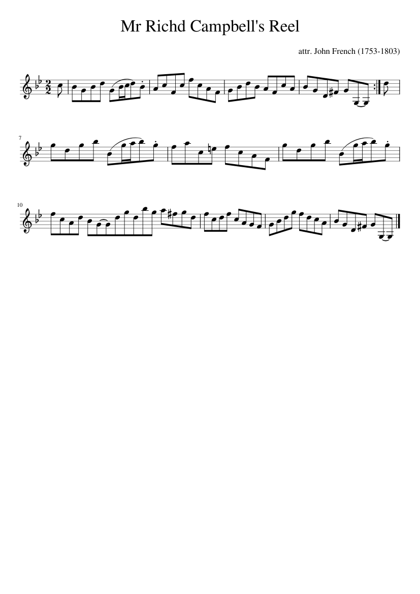 Mr Richd Campbell's Reel