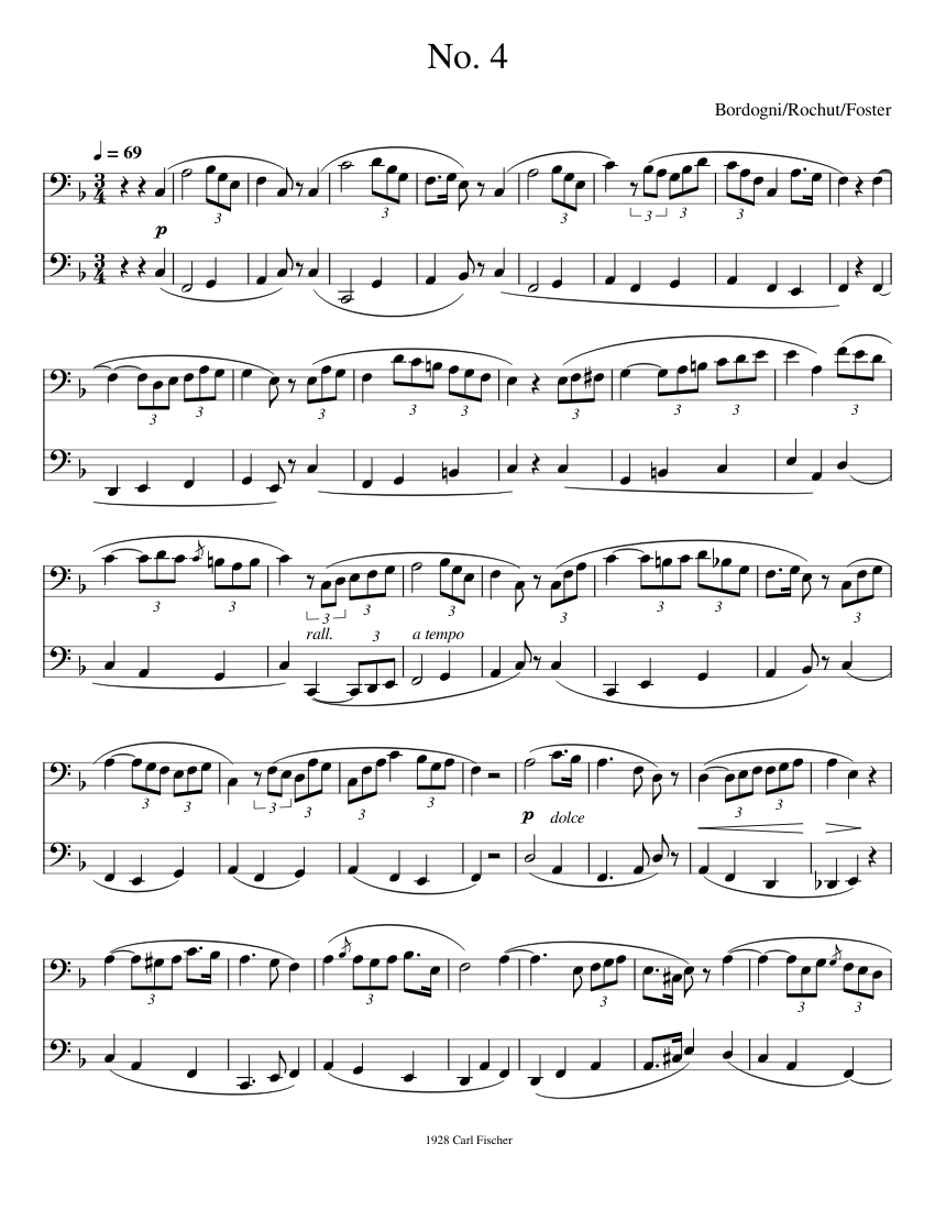 Melodious Etudes for Trombone – Johannes Rochut Sheet music for ...