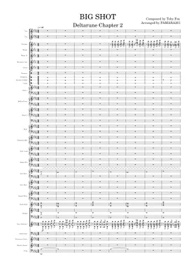 BIG SHOT - Deltarune: Chapter 2 Sheet music for Piano, Trombone, Alto,  Organ & more instruments (Mixed Ensemble)