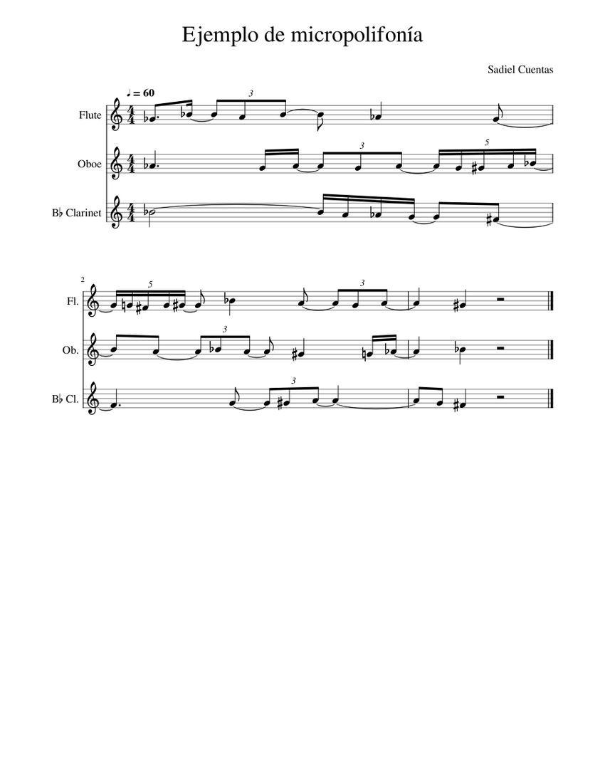 Ejemplo de micropolifonía - piano tutorial