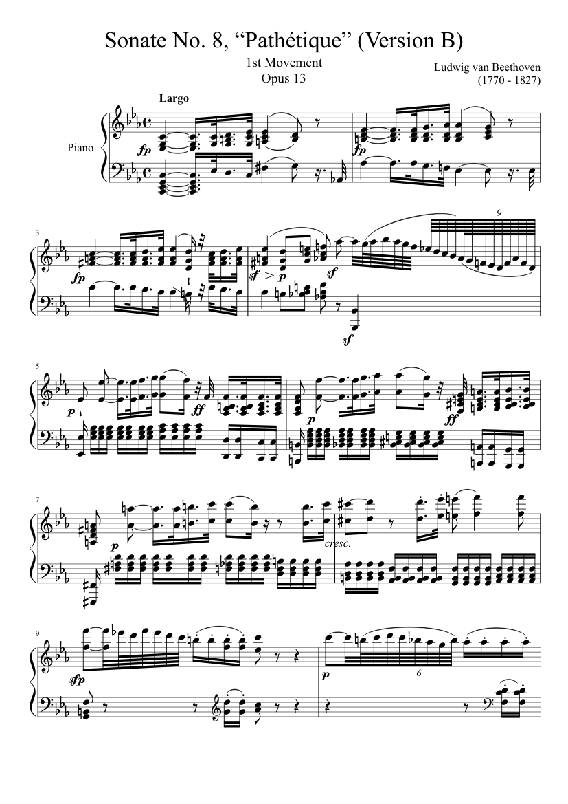 Pathetique Sonata with a twist