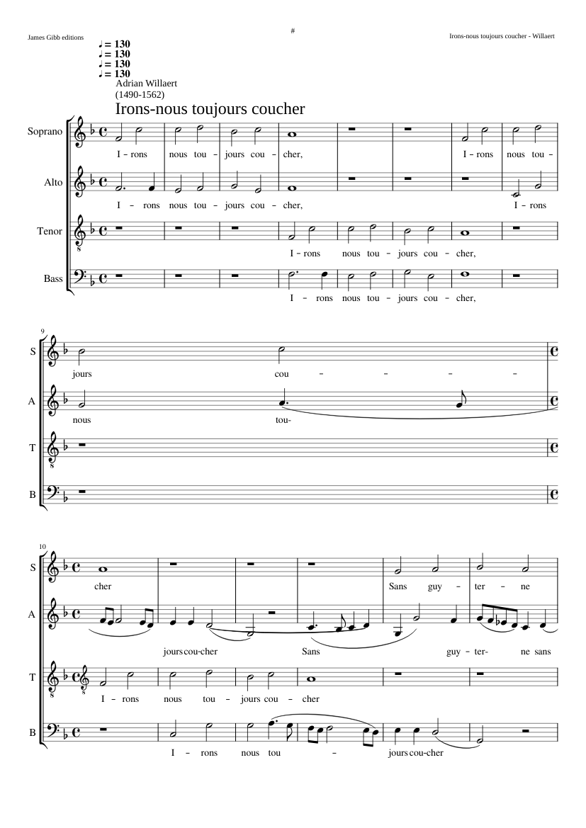 Irons-nous toujours coucher