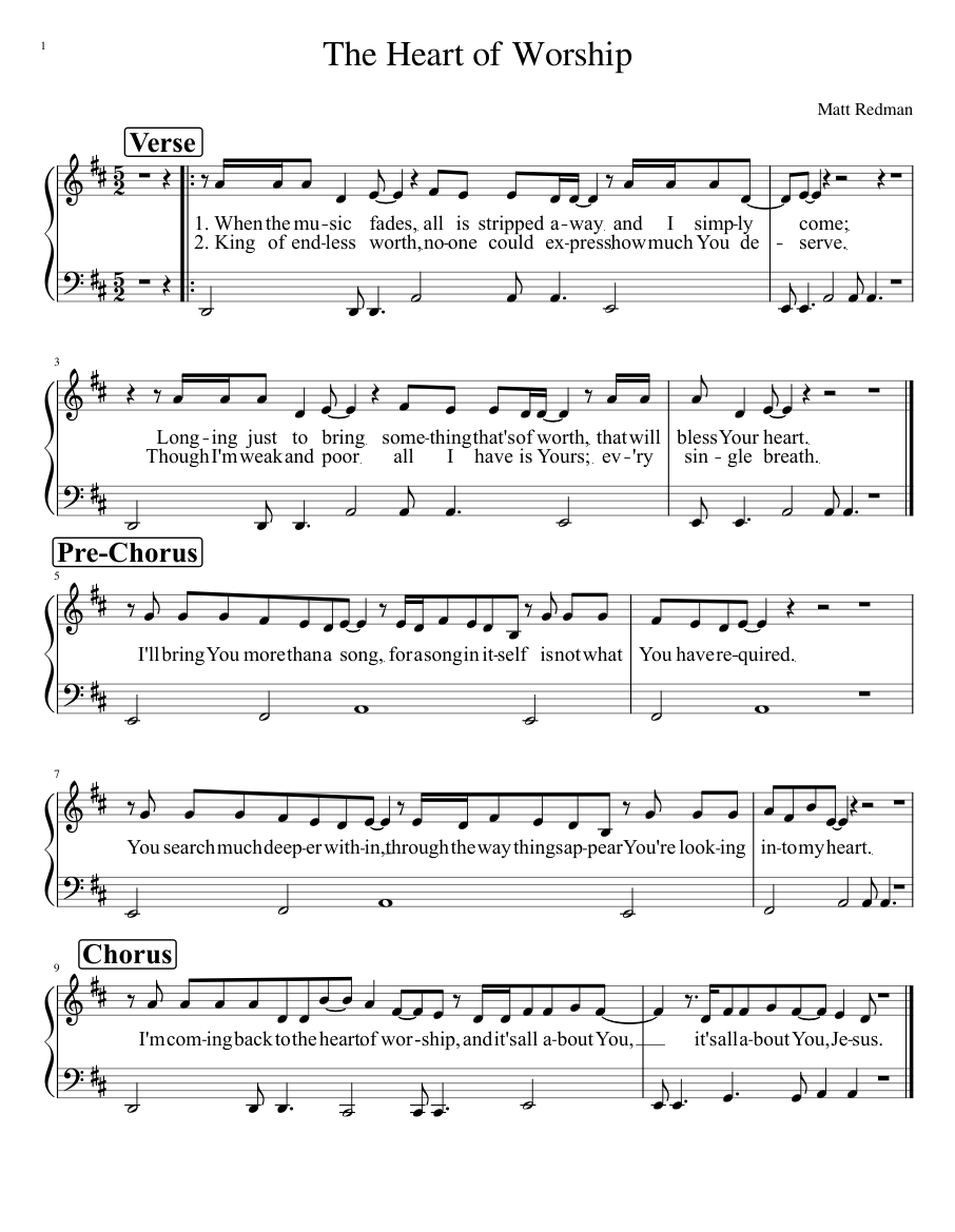 the heart of worship