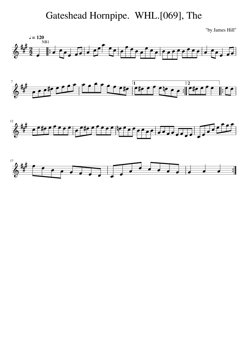The Gateshead Hornpipe. WHL.[069]