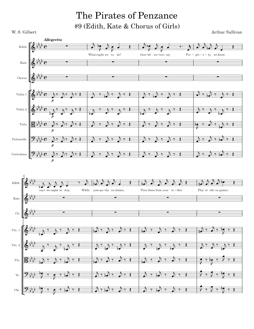 The Pirates of Penzance - 9 (Edith Kate & Chorus of Girls)