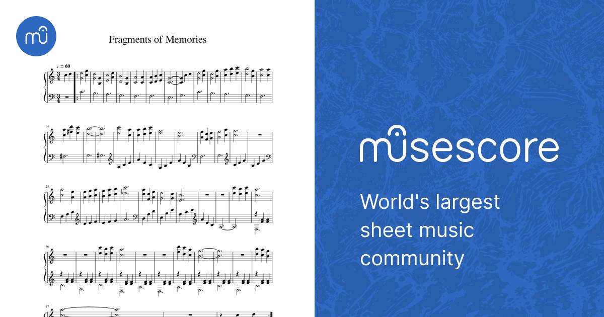 Fragments of Memories Sheet music for Piano (Solo) | Musescore.com
