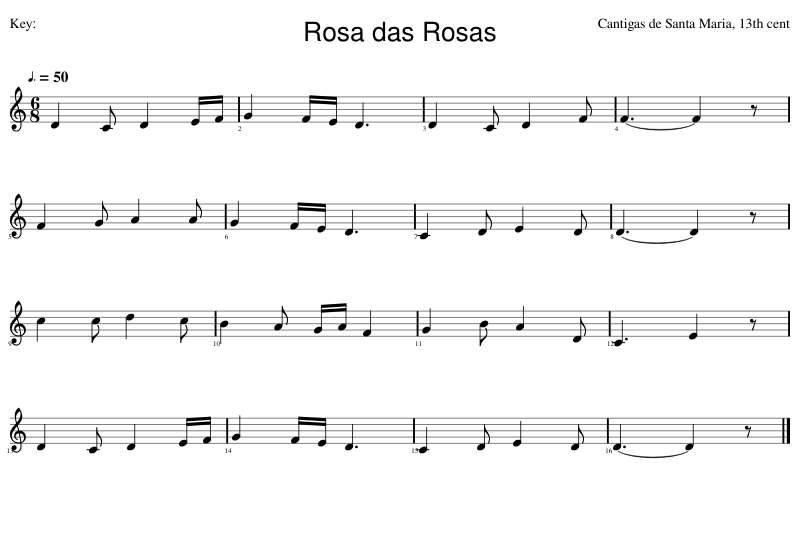 Rosa das Rosas Sheet music for Piano (Solo) | Musescore.com