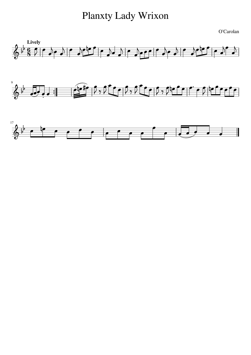 Planxty Lady Wrixon