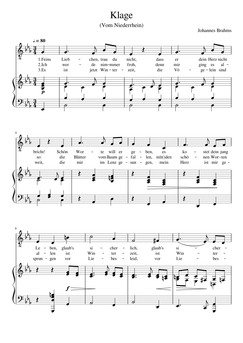 5 Lieder Op.105