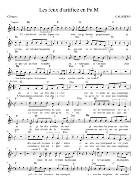 Free Calogero sheet music | Download PDF or print on Musescore.com