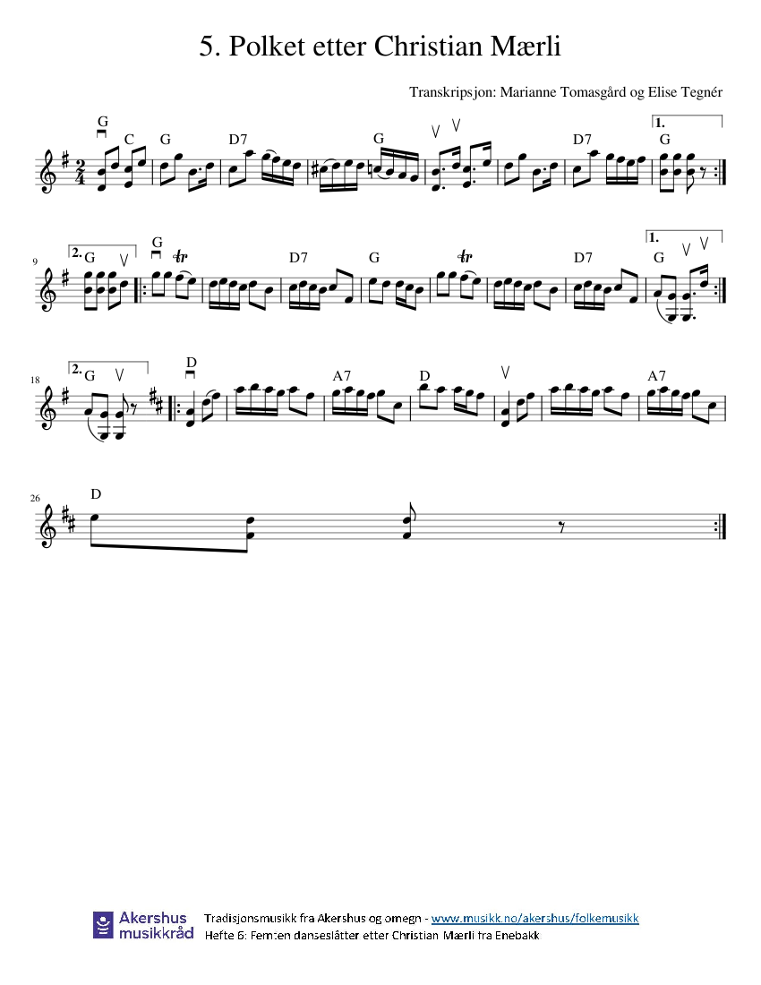 5. Polkett etter Christian Mærli